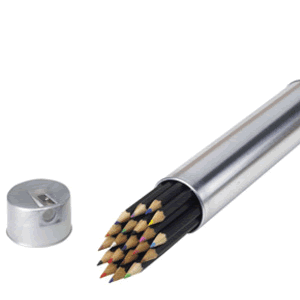 Regalo corporativo Cilindro Metalico Lapices de Colores