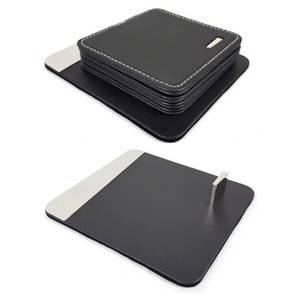 Regalo corporativo Set de 4 posavasos Metal
