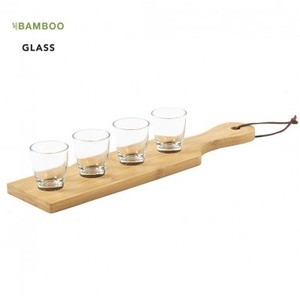 Regalo corporativo Bandeja de chupitos bamboo