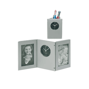 Regalo Corporativo Reloj / portarretrato plegable