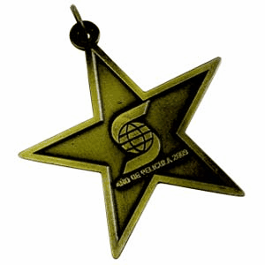 Regalo corporativo Estrella 5 puntas de cobre