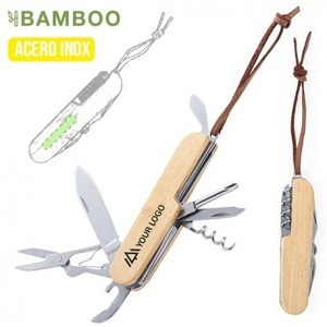 Regalo corporativo Cortaplumas multiusos bamboo