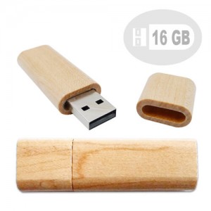 Regalo corporativo Pendrive rectangular de Madera