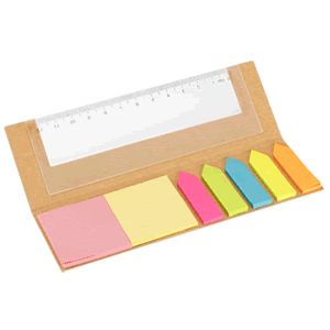 Regalo corporativo Regla Ecologica con Post It
