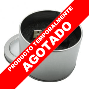 Regalo corporativo Pendrive en caja redonda