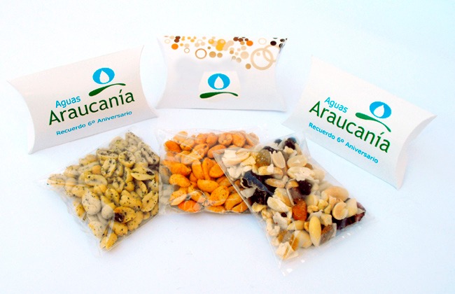 Regalo Corporativo Celofán mani variedades con etiqueta couche