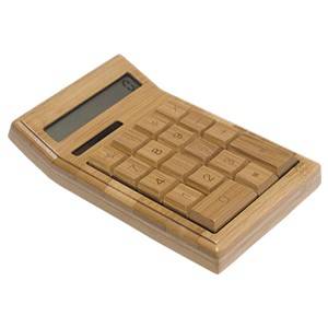 Regalo corporativo Calculadora Solar de Bamboo