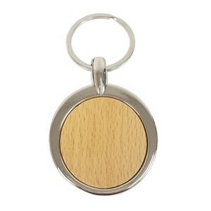 Regalo Corporativo Llavero redondo metal/madera