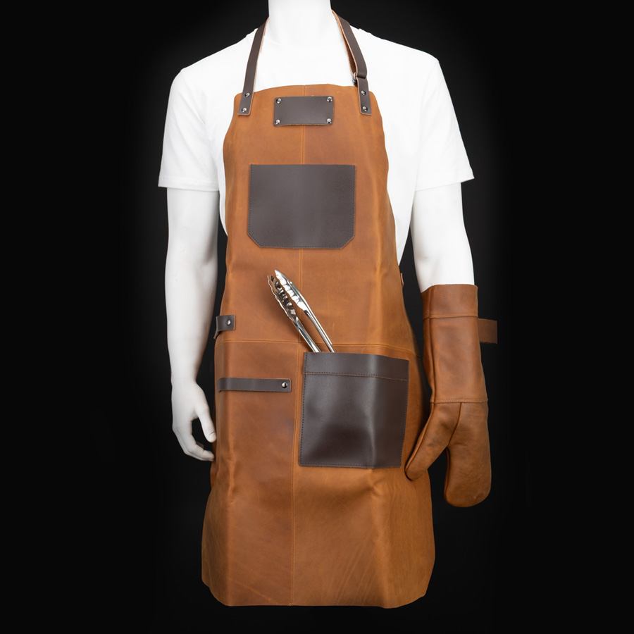 Regalo Corporativo Set Asador de Gamuza de Bufalo