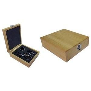 Regalo Corporativo Set de vino cuadrado Bamboo