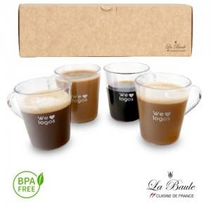 Regalo corporativo Set de Café 4 tazas La Baule