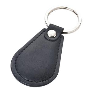 Regalo corporativo Llavero simil Cuero Negro