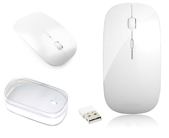 Regalo Corporativo Mouse Inalambrico 2.4G para MAC Blanco