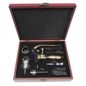 Regalo Corporativo Set de Vino Deluxe Caoba 