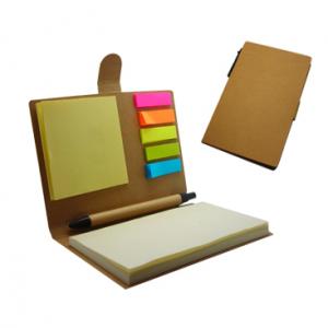 Libreta de notas ecológica con bolígrafo