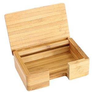 Regalo corporativo Tarjetero Sobremesa de Bamboo Chad