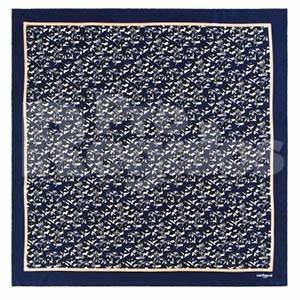 Regalo corporativo Silk scarf Colombes Bleu