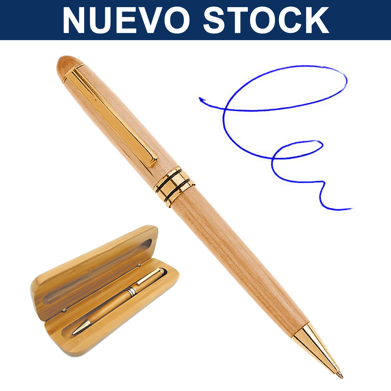 Boligrafo caja bamboo 2