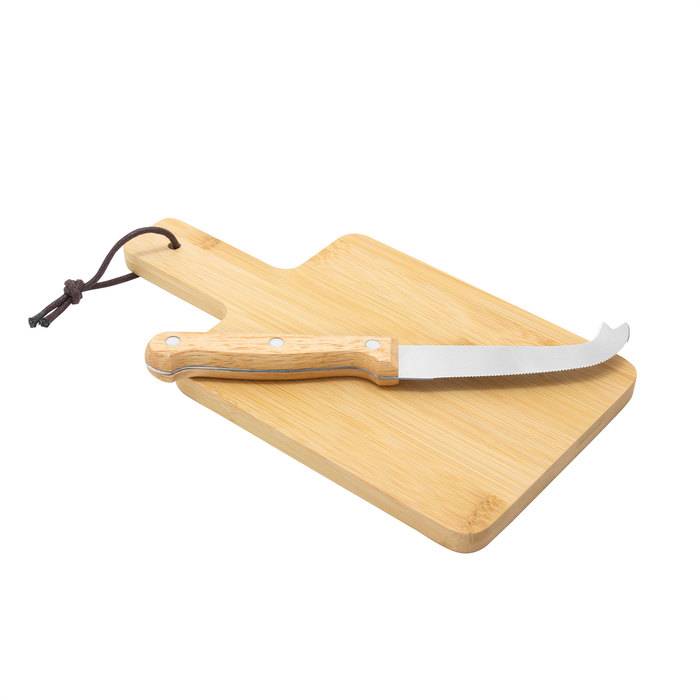 Regalo Corporativo Tabla para quesos con cuchillo