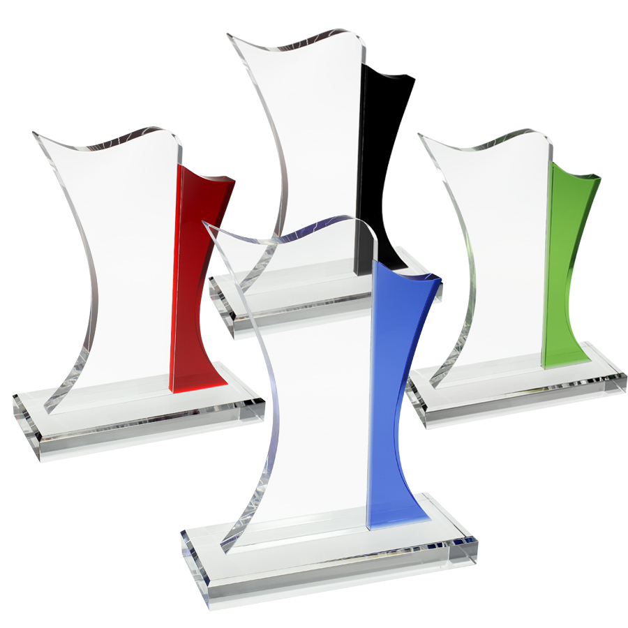 Regalo Corporativo Trofeo Galvano Cristal «Bauhaus»