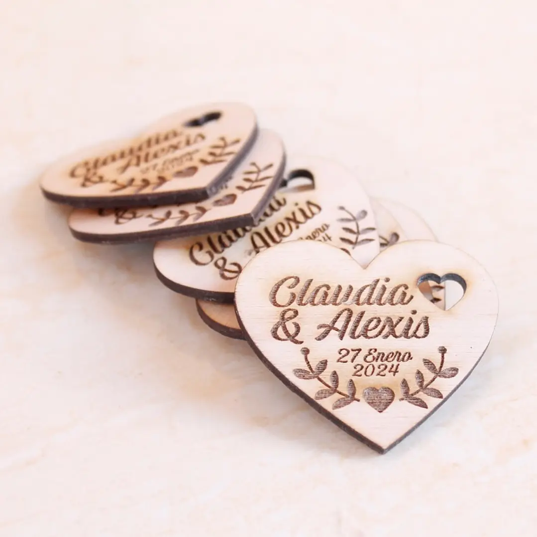 Regalo Corporativo Iman madera personalizado