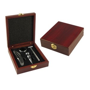 Regalo Corporativo Set de Vino en Caja Madera